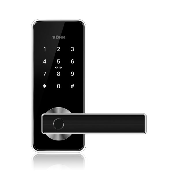 Cerradura digital VÖHK V-10 acceso huella digital, tarjeta RFID, smartphone, código